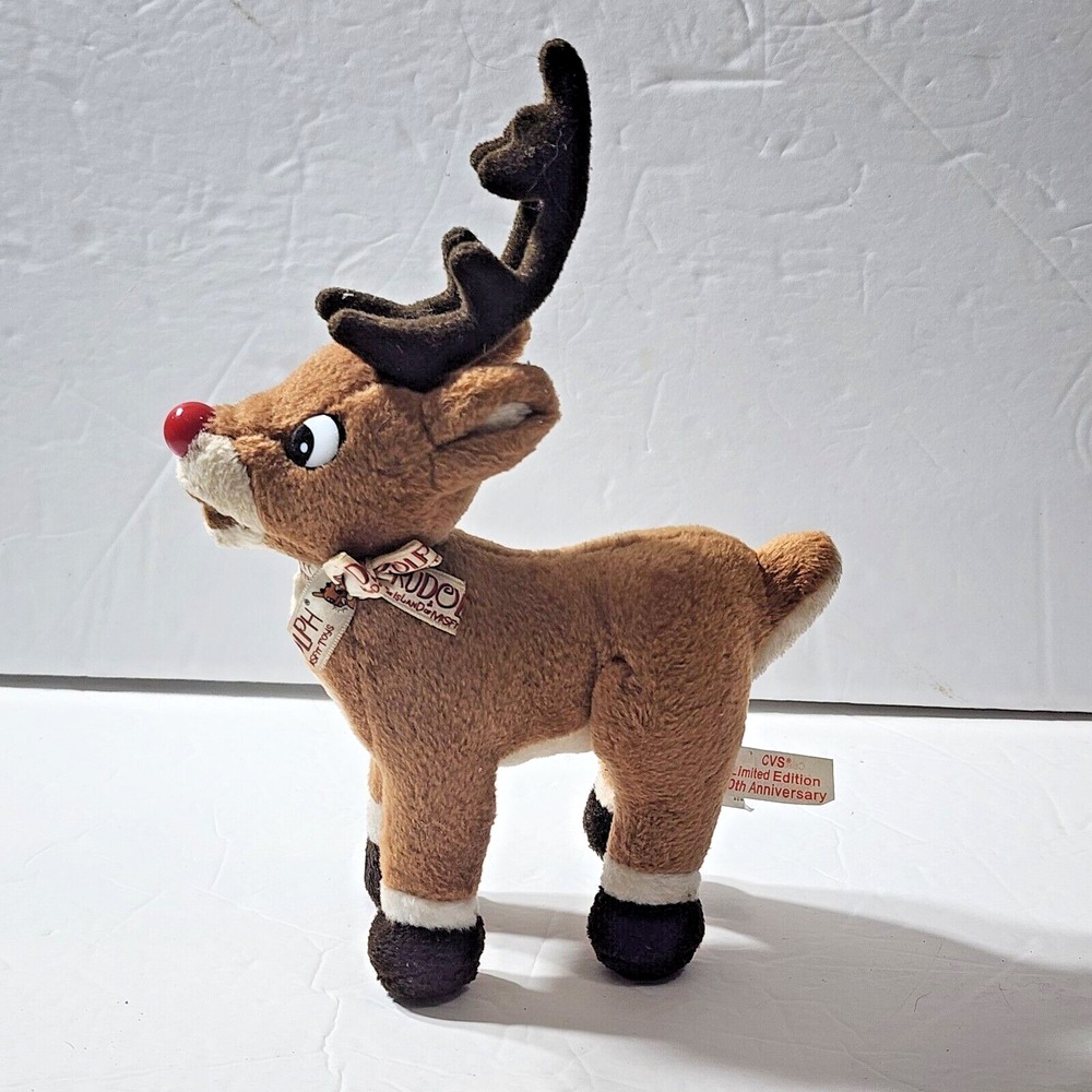 Rudolph the Red-Nosed Reindeer CVS Limited Edition Stuffins 1998 Plush 7"
